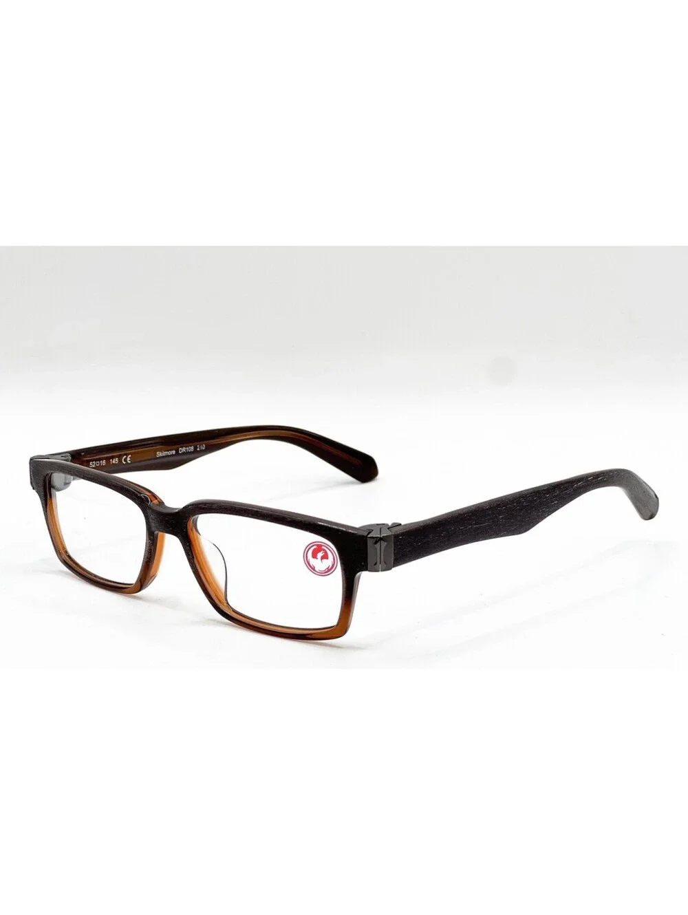Dragon Skitmore Dr108 210 Brown Crystal Authentic Eyeglasses 52-16-145